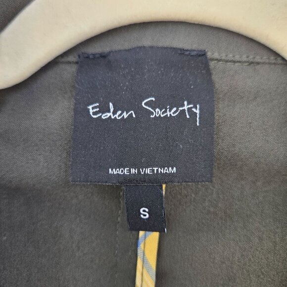 Eden Society Laysha Olive Green Utility Jacket Size Small - Picture 3 of 8